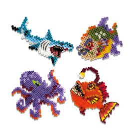 Bügelperlen - Gruselige Meeres bewohner