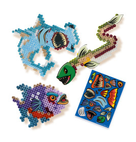 Bügelperlen - Gruselige Meeres bewohner