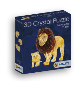 Crystal Puzzle - Löwenpaar