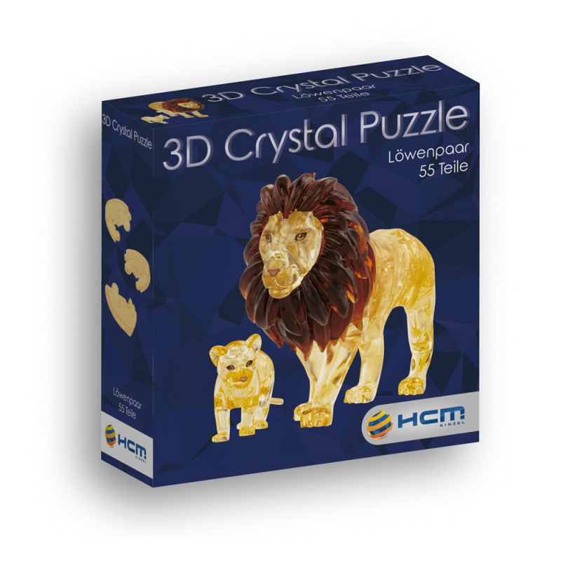 Crystal Puzzle - Löwenpaar