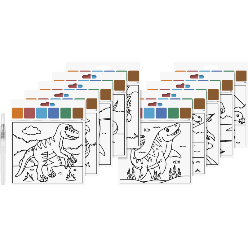 Wasserfarben Mal Set Dino