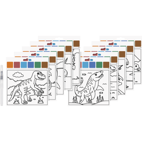 Wasserfarben Mal Set Dino