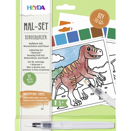 Wasserfarben Mal Set Dino