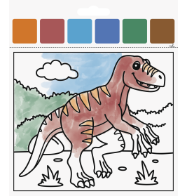 Wasserfarben Mal Set Dino