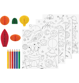 3D Mal Set Weltall