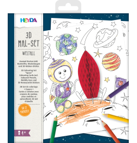 3D Mal Set Weltall