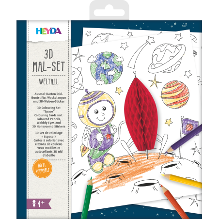 3D Mal Set Weltall