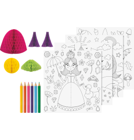 3D Mal Set Prinzessin