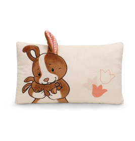 Kissen Hase & Kind Hopsala 43x25cm GREEN