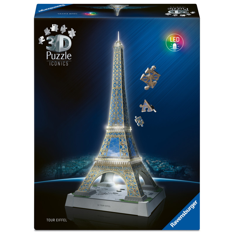 Iconics: Eiffelturm - mit Licht - 3D Puzzle