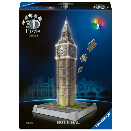 Iconics: Big Ben - mit Licht 3D Puzzle