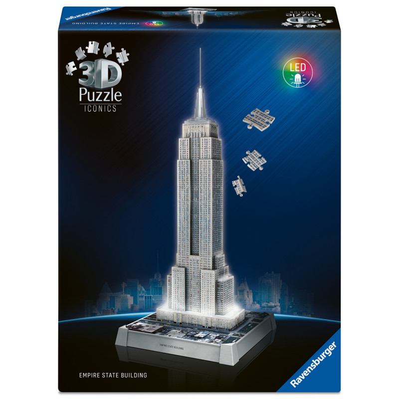 Iconics: Empire State Building - mit Licht - 3D Puzz