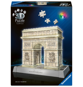 Iconics: Triumphbogen Paris - mit Licht   3D Puzzle