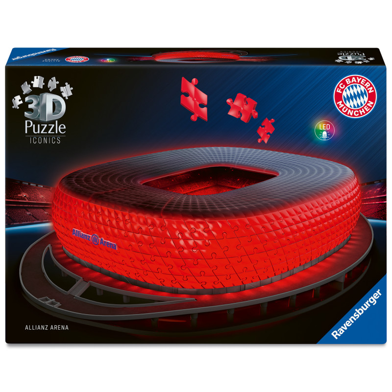 Iconics: Allianz Arena - mit Licht   3D Puzzle