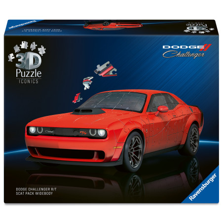 Iconics: Dodge Chall. R/T Scat Pack Wide  3D Puzzle