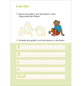 Buchstaben schreiben mit Spurrillen