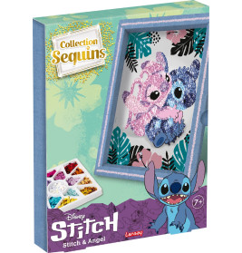 Paillettenkunst Stitch & Angel