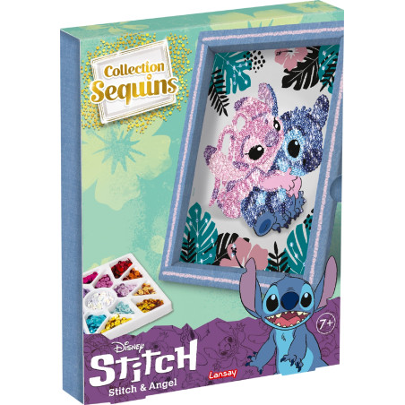 Paillettenkunst Stitch & Angel