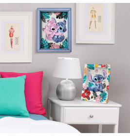 Paillettenkunst Stitch & Angel