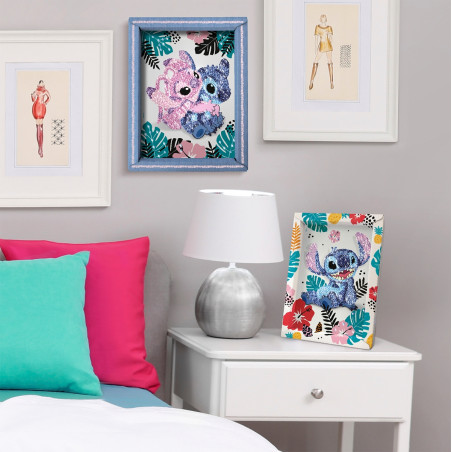 Paillettenkunst Stitch & Angel