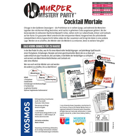 Murder Mystery Party Cocktail Mortale