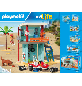 Rettungsturm mit Beach buggy