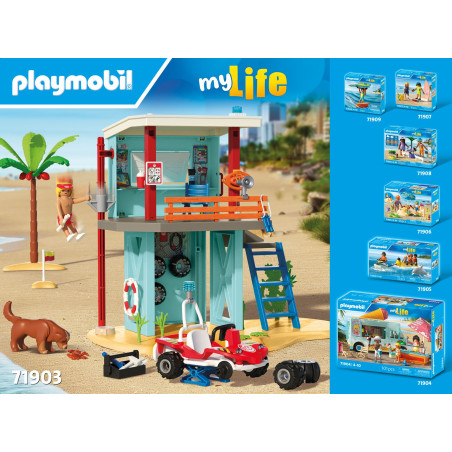 Rettungsturm mit Beach buggy