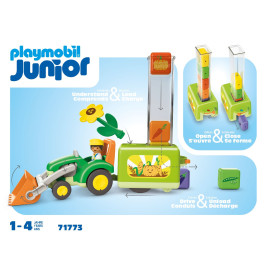 JUNIOR: Traktor mit lustiger Pflanzmaschine