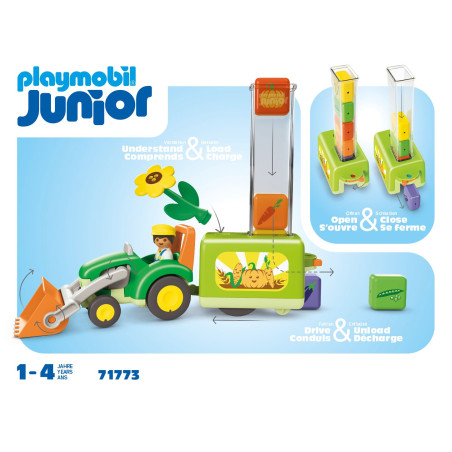 JUNIOR: Traktor mit lustiger Pflanzmaschine