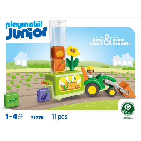 JUNIOR: Traktor mit lustiger Pflanzmaschine