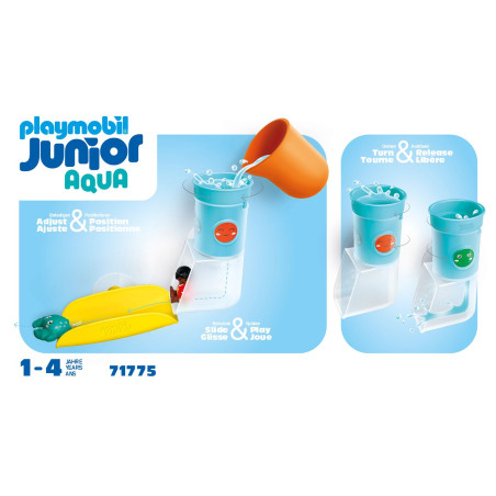 JUNIOR AQUA: Wasserfalltank mit Rutsche
