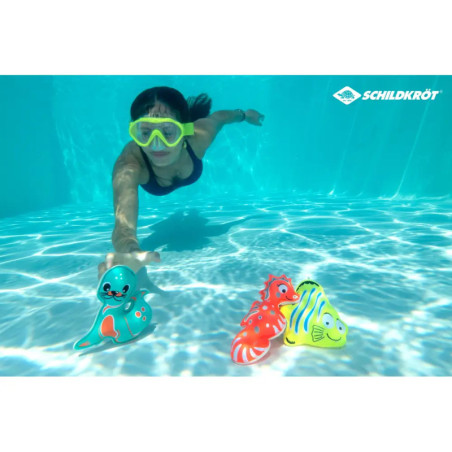 Schildkröt - Funsport - Tauchmaske MAUI Junior 4+, transparent-gelb