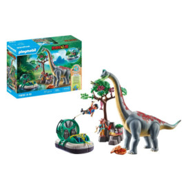 PLAYMOBIL 71819 Brachiosaurus-Begegnung mit Luftkissenboot