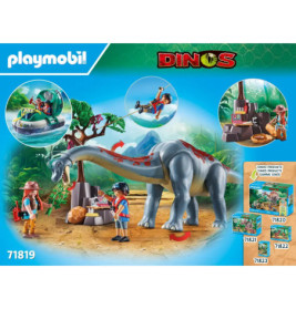 PLAYMOBIL 71819 Brachiosaurus-Begegnung mit Luftkissenboot