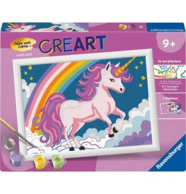 Malen nach Zahlen Pinkes Einhorn