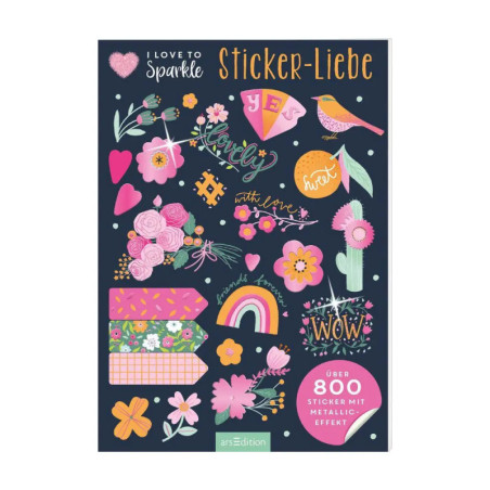 I love to sparkle: Sticker-Liebe