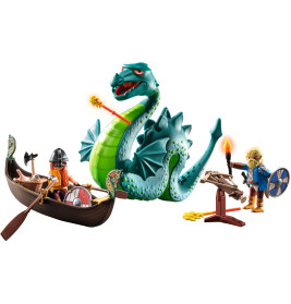 Wikinger mit Seeungeheuer