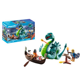 Wikinger mit Seeungeheuer