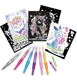 Sprühstifteset X-TRA Glitzertiere