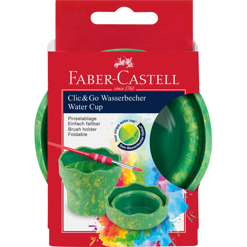 Wasserbecher Clic&Go grün marb le