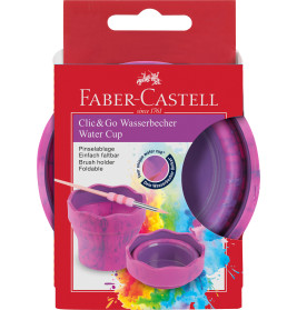 Wasserbecher Clic&Go pink marb le