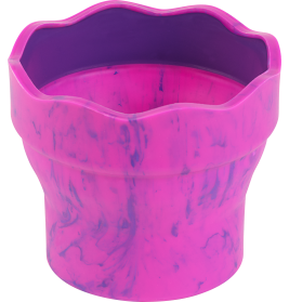 Wasserbecher Clic&Go pink marb le