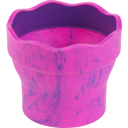 Wasserbecher Clic&Go pink marb le