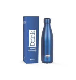 Thermoflasche 500ml metallisch blau