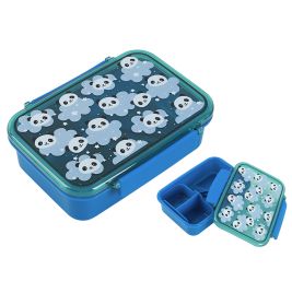 Lunchbox PANDA mit Trennwand, Gabel und Löffel