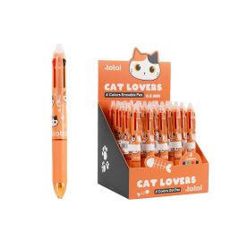 auslöschbarer 4in1 Pen orange cat