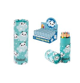 Tube mit 12 farbigen Buntstiften Kids PANDA