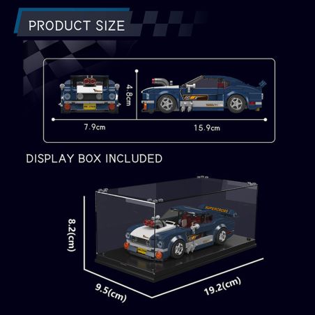 Mould King 27048 SuperMustang inkl. Showcase