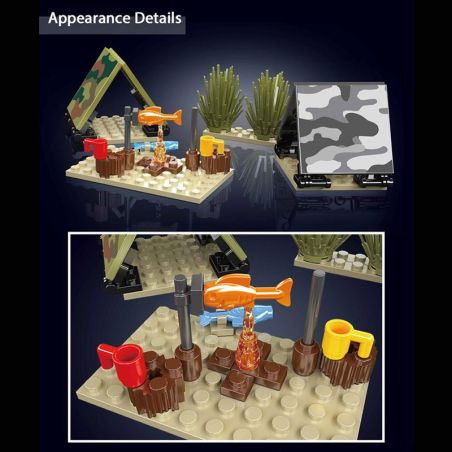 Mould King T-72B3 Tank Rest Ca mp