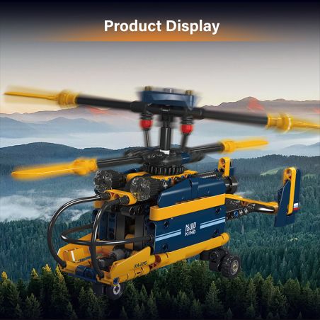 Mould King Coaxial Counter-Roa tating Helicopter